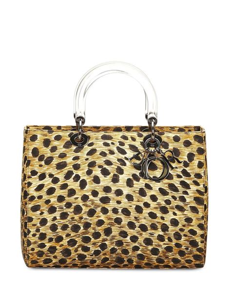 dior cheetah print bag|christian dior tote bag.